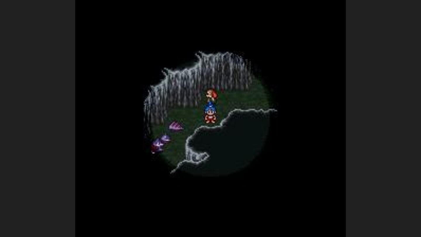 Through the cave...
