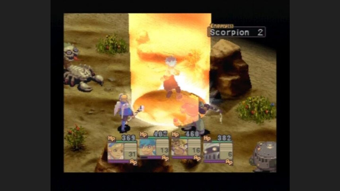 Ryu can shift into a dragon during the battle.