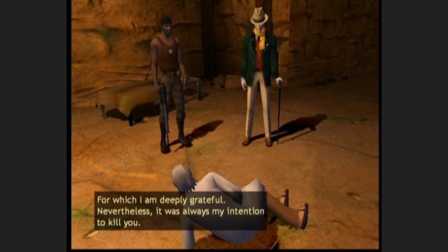 Alas, the badguys reached the scientist before George.