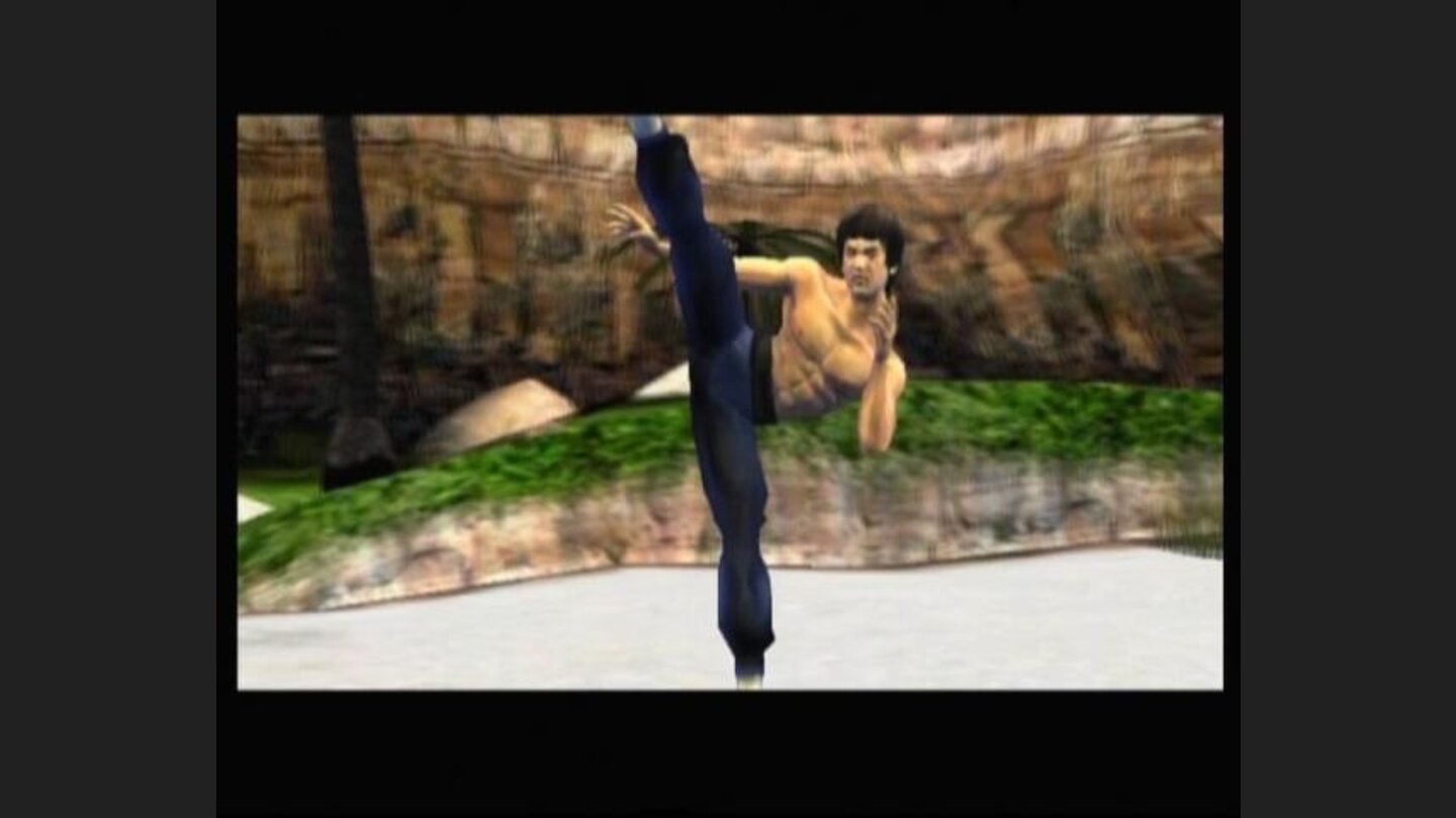 Bruce displays some of his well known moves