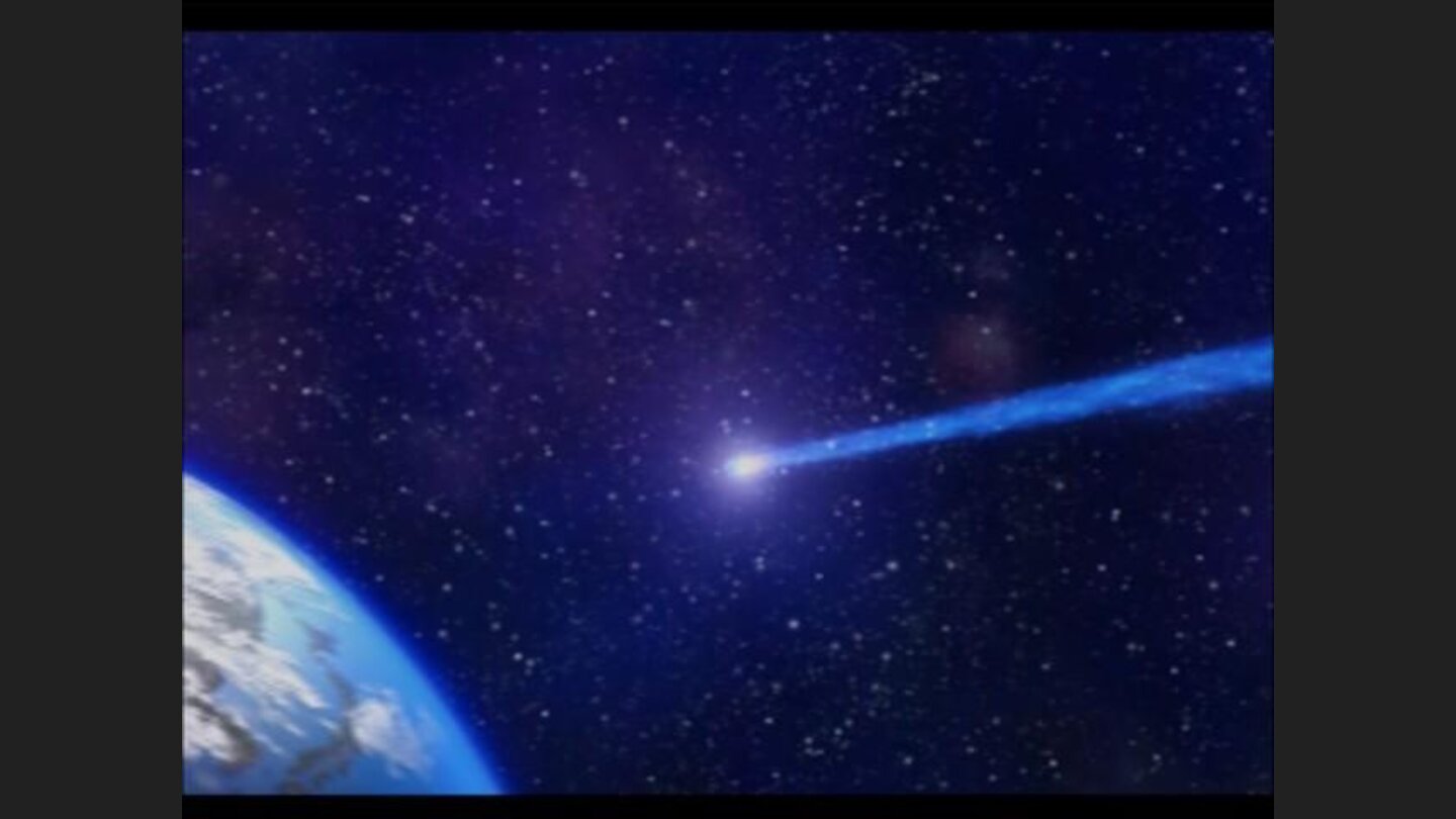 True opening game cinematic, and no this is no comet, its the main protagonist coming to Earth