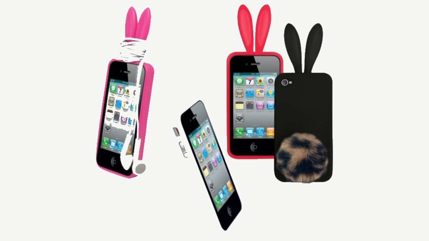 Für den Playboy oder für das Playmate von Welt sind diese Bunny-Ohren für das iPhone gedacht. Den Puschel darf man natürlich auch nicht vergessen.