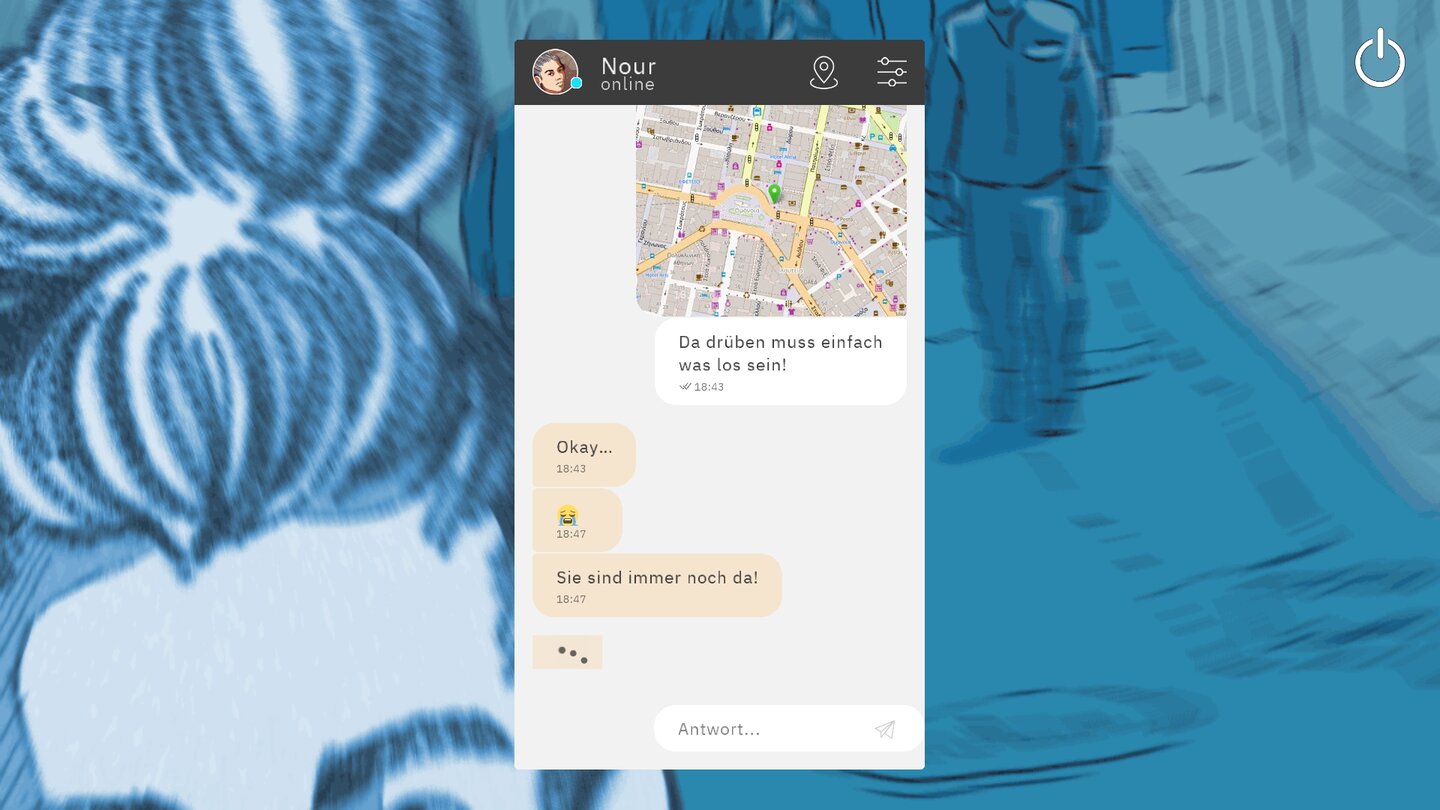 Bury Me, My Love Als Nour verfolgt wird, hilft Majd mit Tipps und Fluchtvorschlägen.