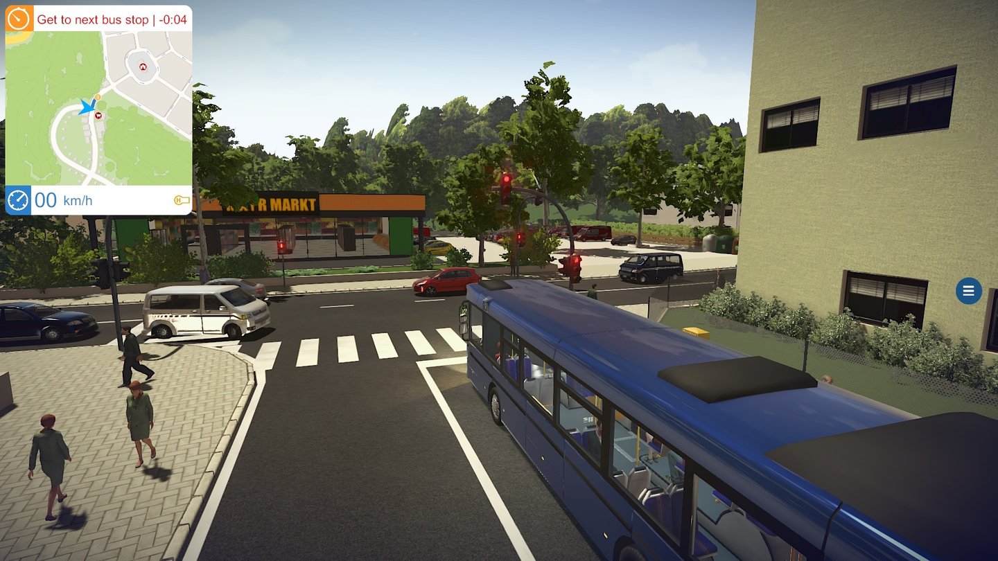 Bus Simulator 16Das Überfahren von roten Ampel wird ebenso geahndet wie überhöhte Geschwindigkeit.