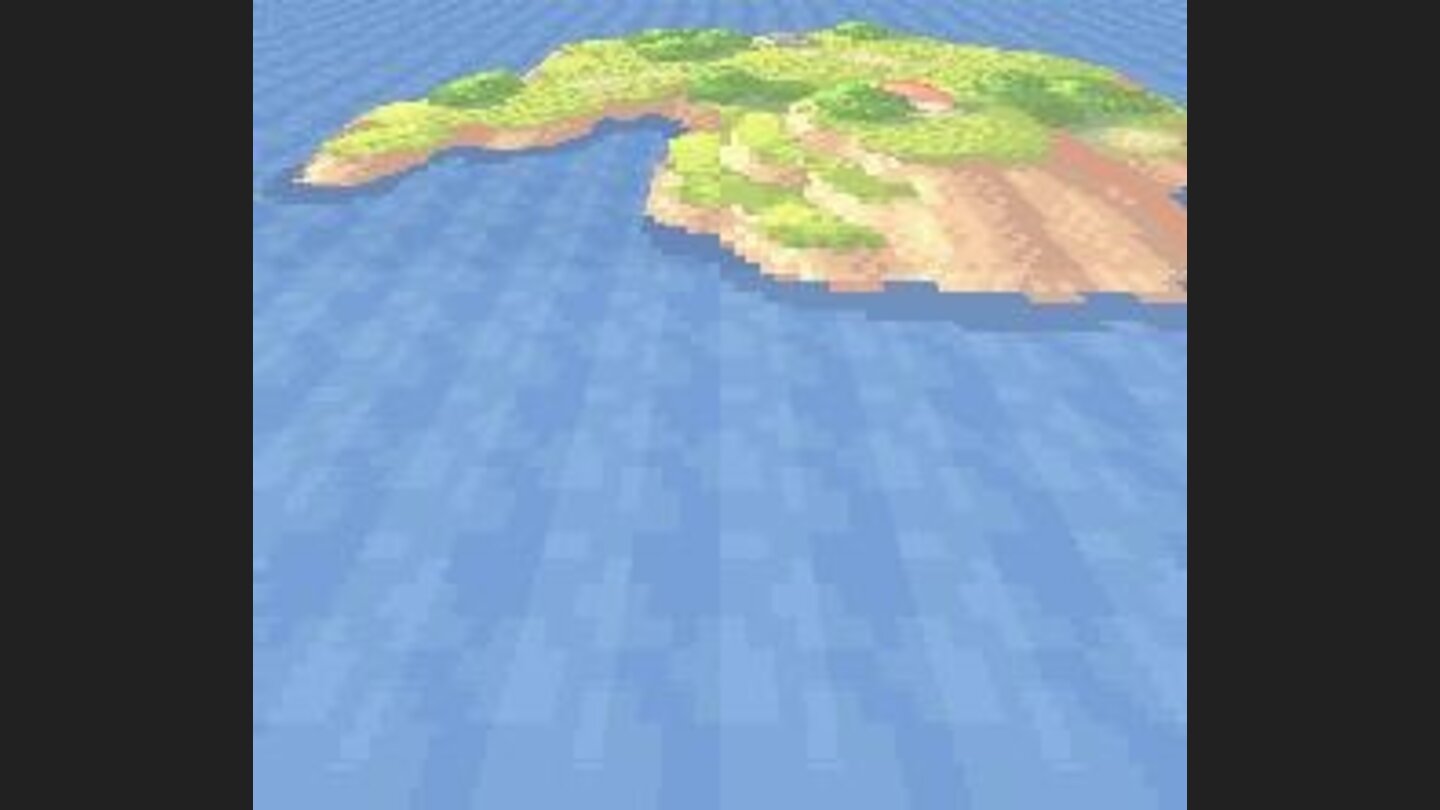 3D view of the island