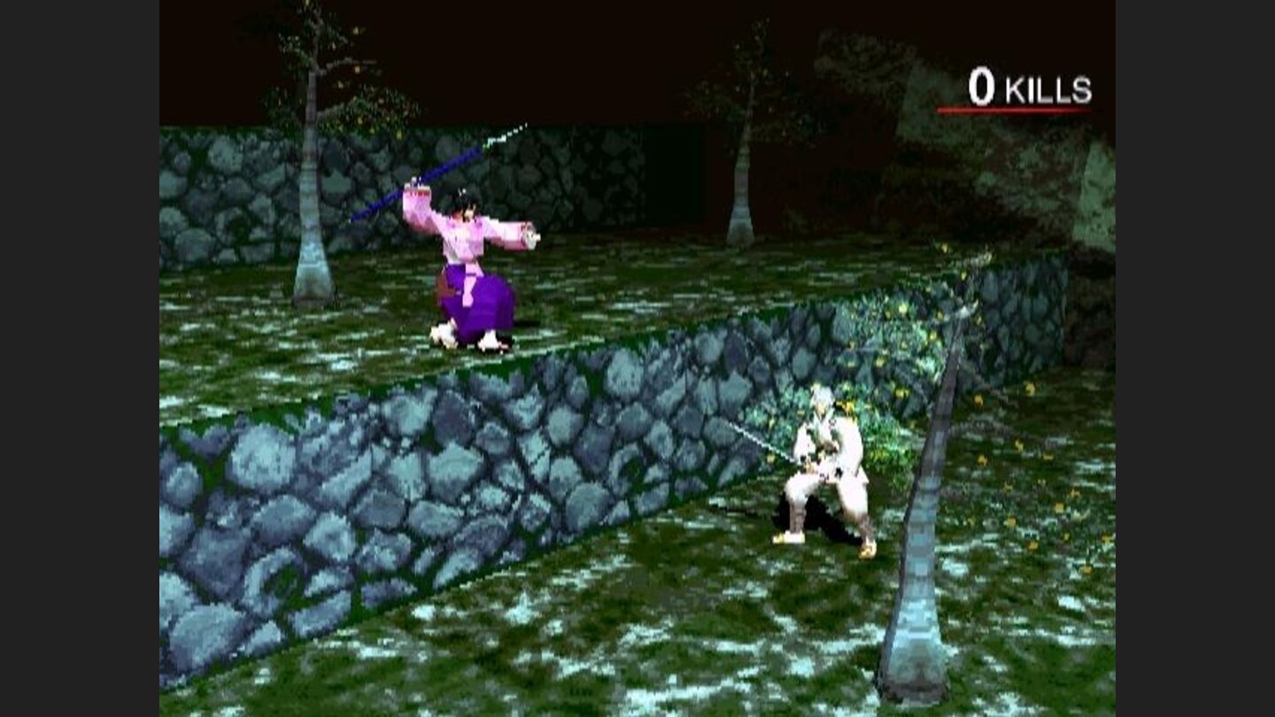 Taking the high ground. Like its predecessor, Bushio Blade 2 features multi-level battlefields.