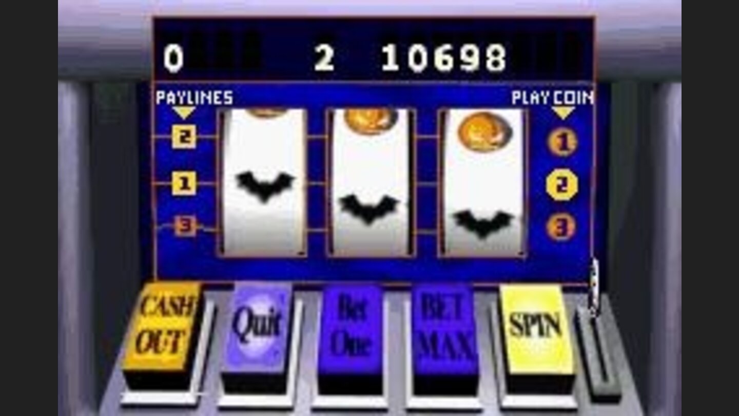 Throw some coins into the slot machine.