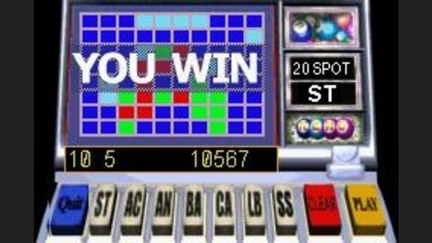Win at video keno.
