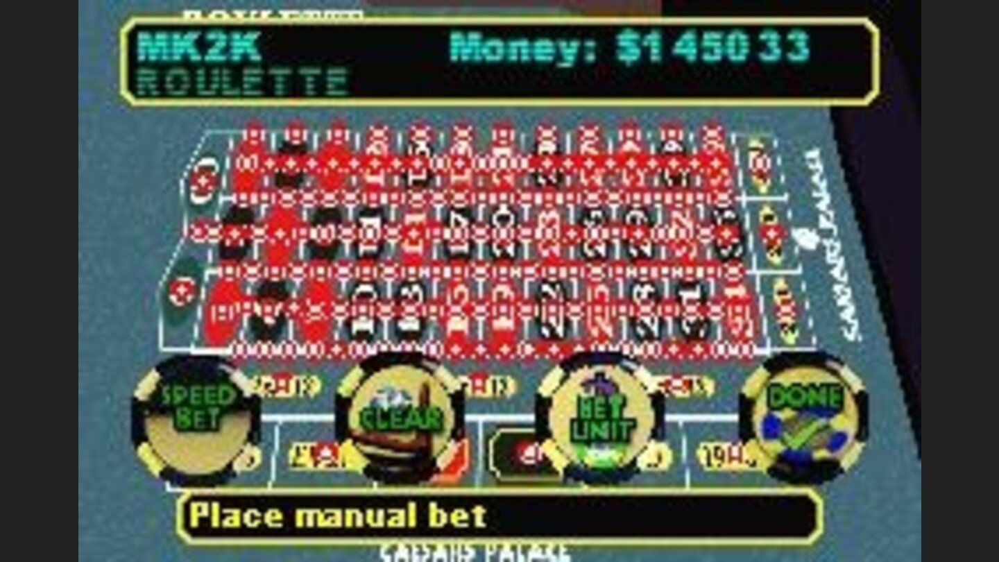 Pave the whole roulette table with 1000-Dollar-Jetons ;)