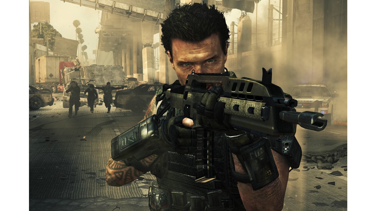 Call of Duty: Black Ops 2Harper ist einer der Charaktere, die uns im Kampf um Los Angeles begleiten.