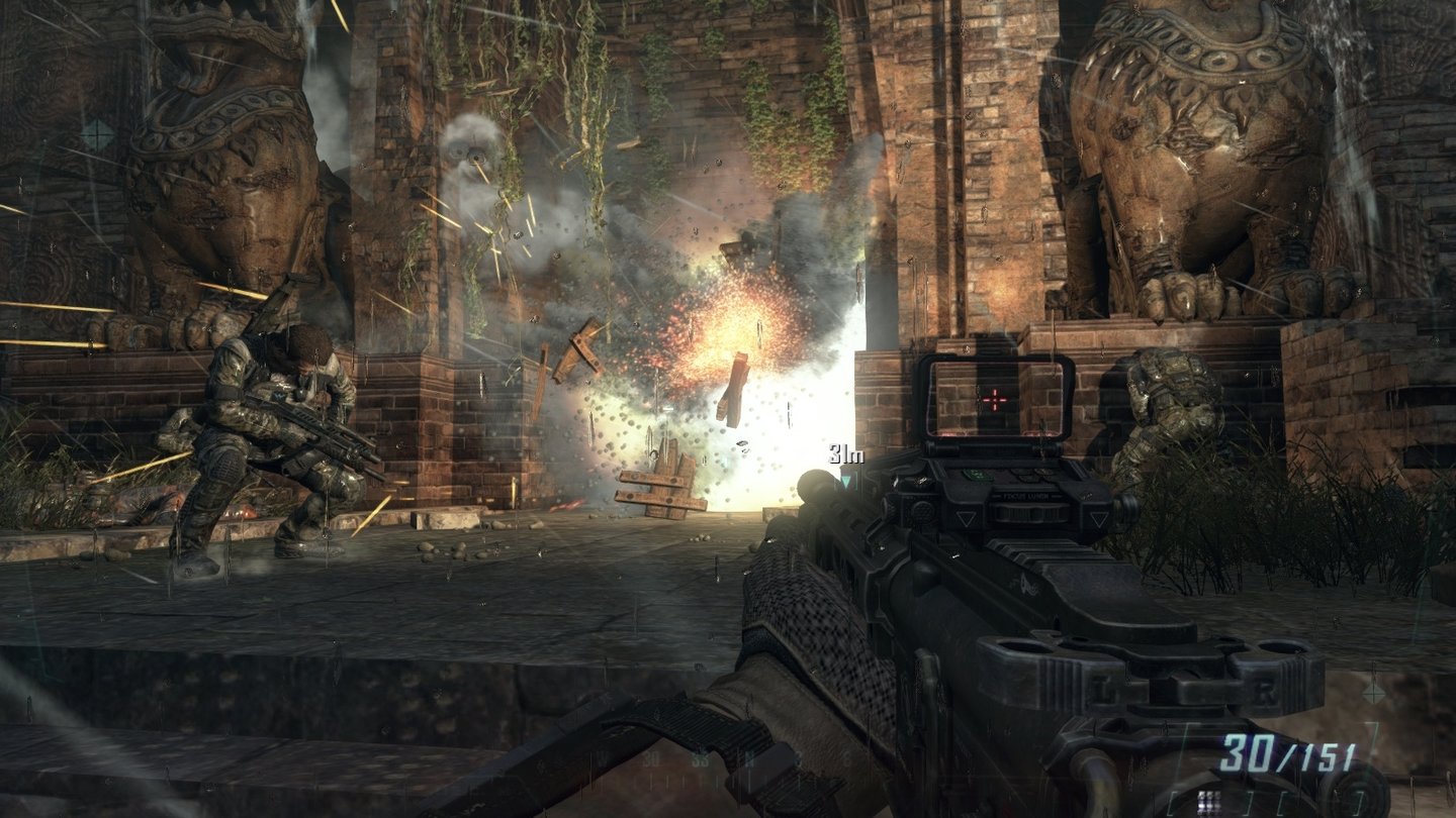 Call of Duty: Black Ops 2 (PC)Im Dschungel von Myanmar sprengen wir uns in eine unterirdische Anlage.