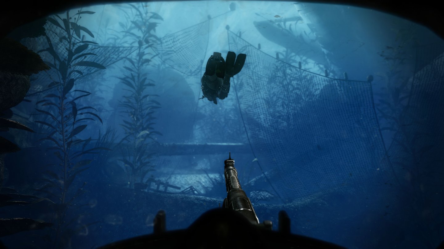 Call of Duty: Ghosts - PC-ScreenshotsLaut Chef-Entwickler Mark Rubin war der Unterwasserlevel die größte Herausforderung in der Gestaltung der Solo-Kampagne.