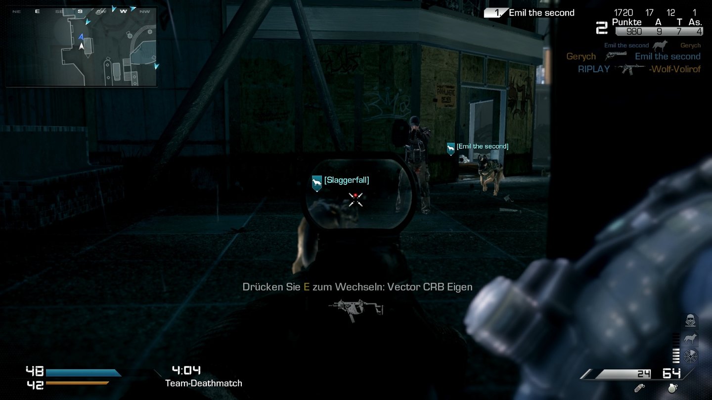 Call of Duty: Ghosts - Screenshots aus dem Multiplayer-ModusDie Hunde haben sich im Test als eine der wenigen etwas zu starken Belohnungen erwiesen.