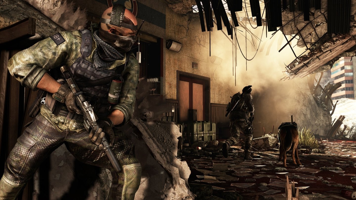 Call of Duty: GhostsSo gut wie auf diesen Screenshots sah Call of Duty: Ghosts während der Präsentation nicht aus.