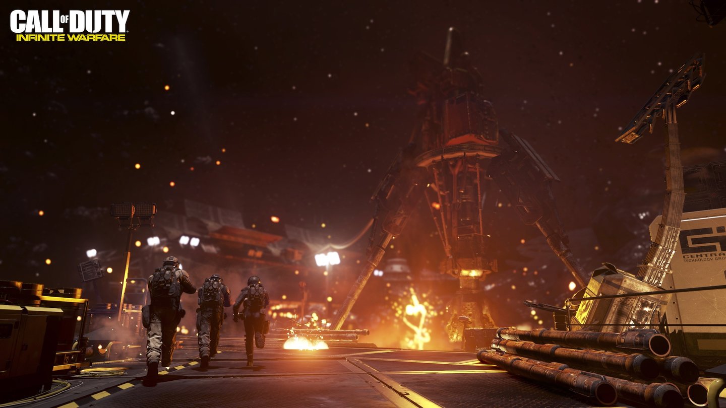 Call of Duty: Infinite WarfareGekämpft wird auf der Erde, im All, auf Raumschiffen und fremden Welten wie der Mond Titan.
