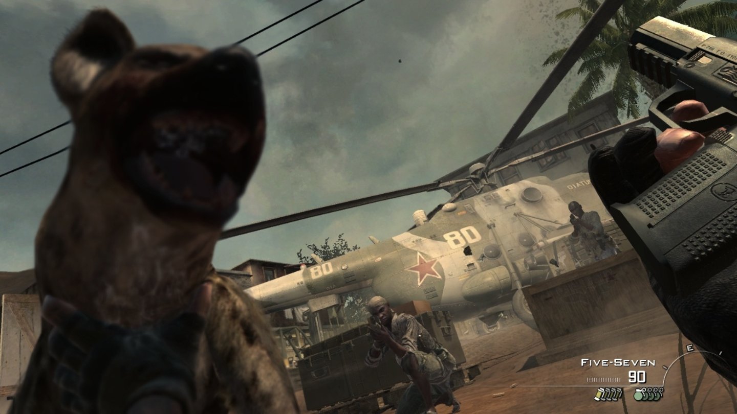 Call of Duty: Modern Warfare 3 - PC-Screenshots (Solo-Kampagne)Die altbekannten und lästigen Hunde gibt's in Modern Warfare 3 auch wieder.