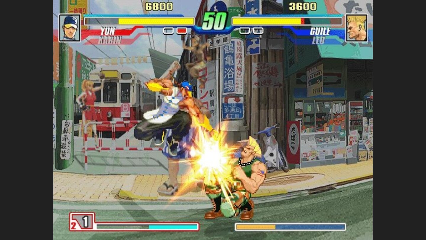 Guile takes his punches sitting down.