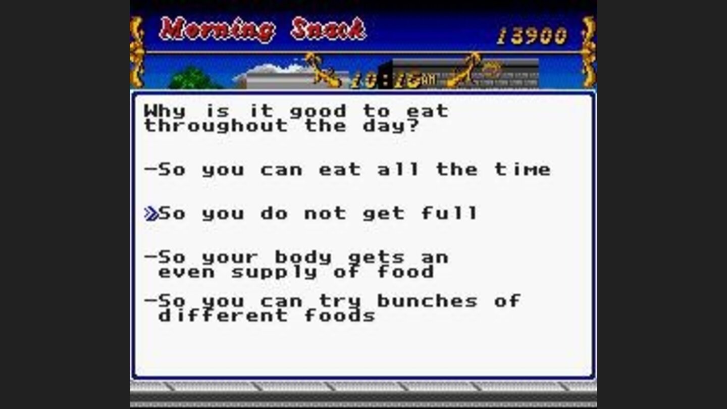 Sometimes the game requires you to solve difficult questions like this one.