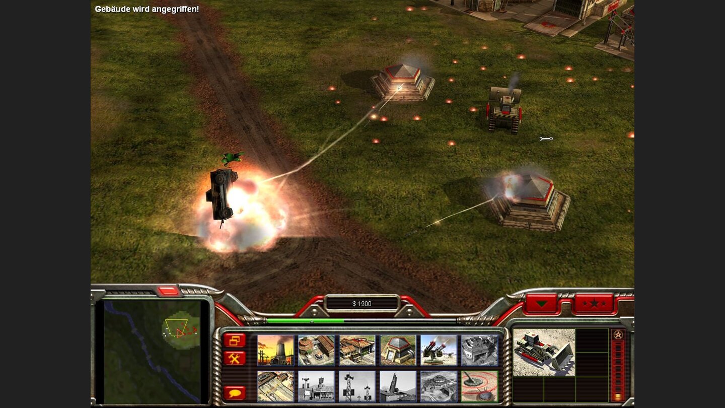 Explosionen in Command + Conquer: Generäle