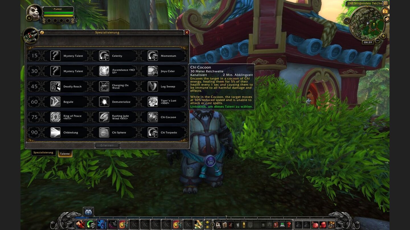 Chi Cocoon - Schützt und heilt ein Ziel und steigert seine Geschwindigkeit.