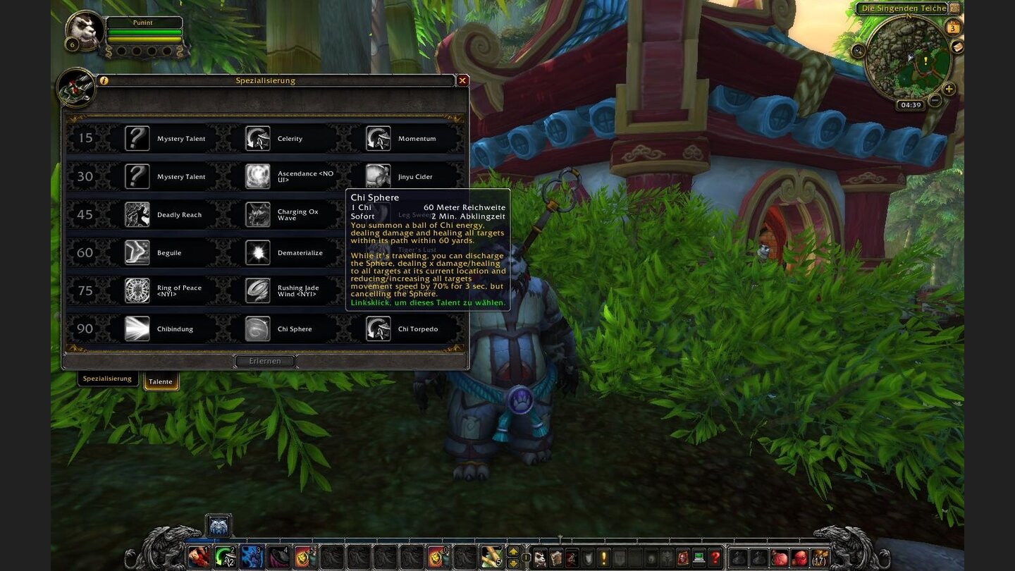 Chi Sphere - Chi-Kugel, die verlangsamt, Schaden verursacht und heilt.