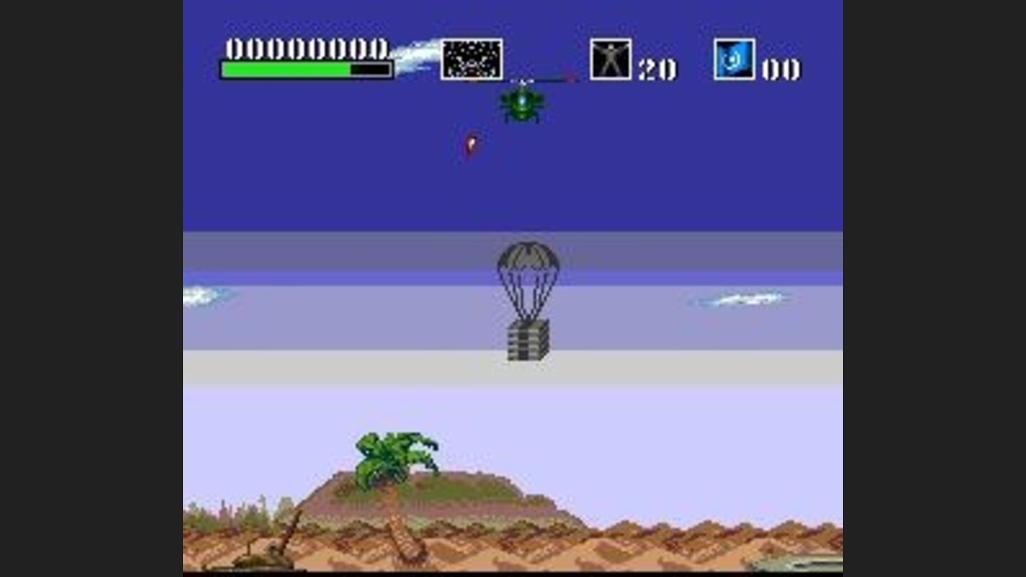 They are shooting at me from beyond the palm trees