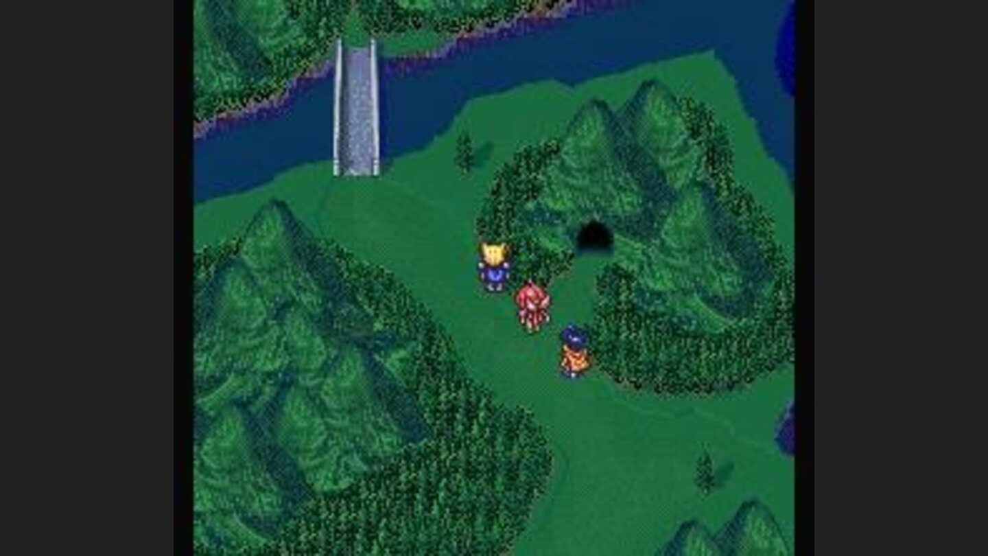 Reaching a cave and a bridge