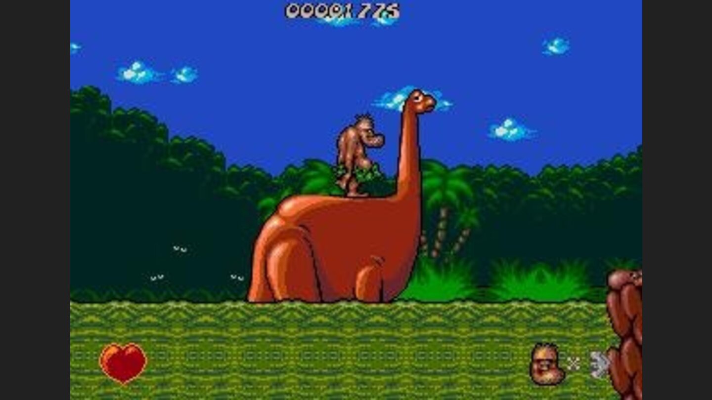 Use the dinosaur to cross water