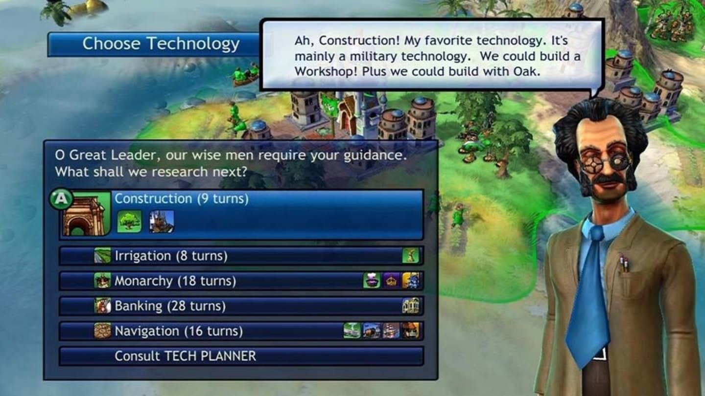 Civilization Revolution (2008) Civilization Revolution erscheint 2008 als erster Serienteil, der speziell für Konsolen und mobile Geräte entwickelt wurde. Wir wählen eine von 16 Nationen mit besonderen Technologien und Einheiten, um an Ende eine von vier Siegbedingungen zu erfüllen – Weltherrschaft, kulturelle, wirtschaftliche oder technologische Überlegenheit. Im Multiplayer-Modus begrenzt auf Wunsch ein Zeitlimit die Züge der Spieler, damit Partien nicht zu sehr in die Länge gezogen werden. Für die Xbox 360, Playstation 3 und den Nintendo DS erscheinen wöchentlich neue Szenarien als DLC, für PC-Veteranen ist Revolution allerdings etwas zu seicht.