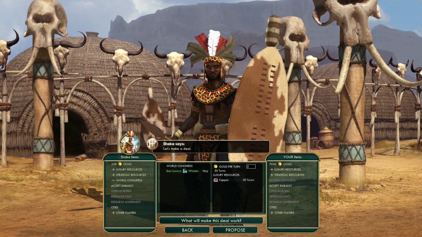 Civilization 5: Brave New WorldKönig Shaka von den Zulus, die schon im ersten Civilization als spielbares Volk oder Gegner vertreten waren.