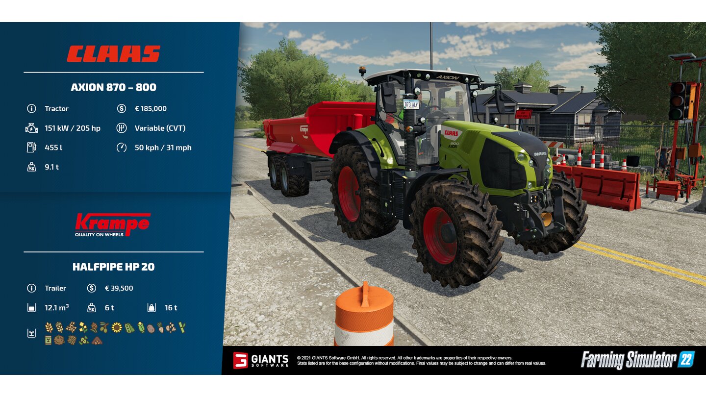 Landwirtschafts Simulator 22
Claas Axion 870-800 und Krampe Halfpipe HP 20