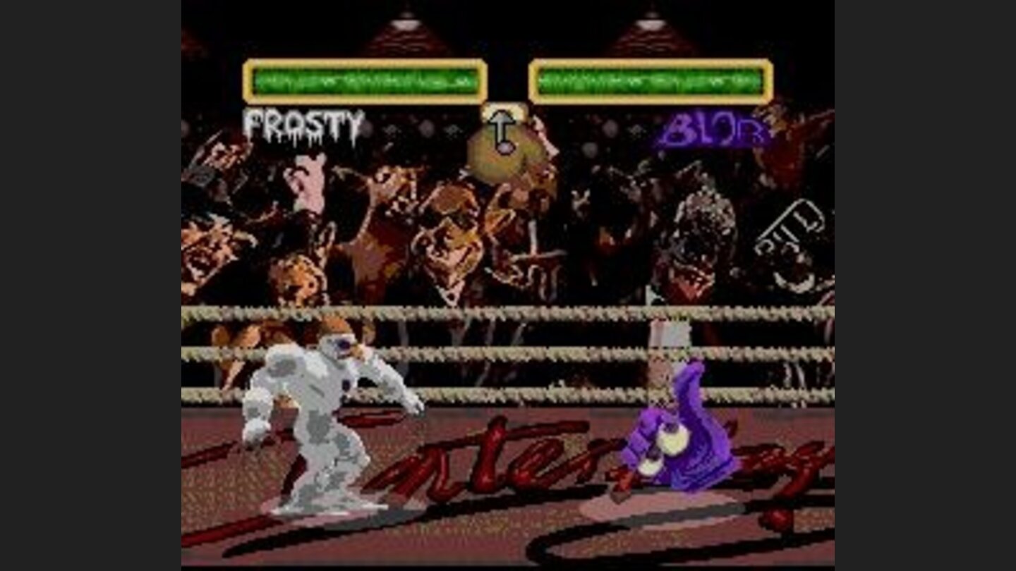 Frosty vs. Blob on Kangoos arena