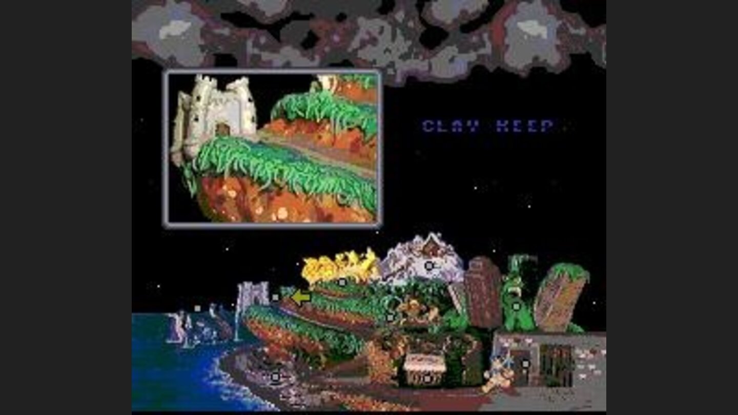 Main map with the levels