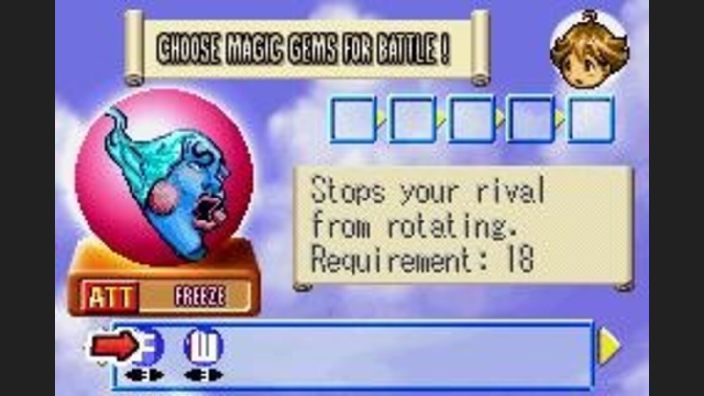 Versus Computer: Magic gem select interface