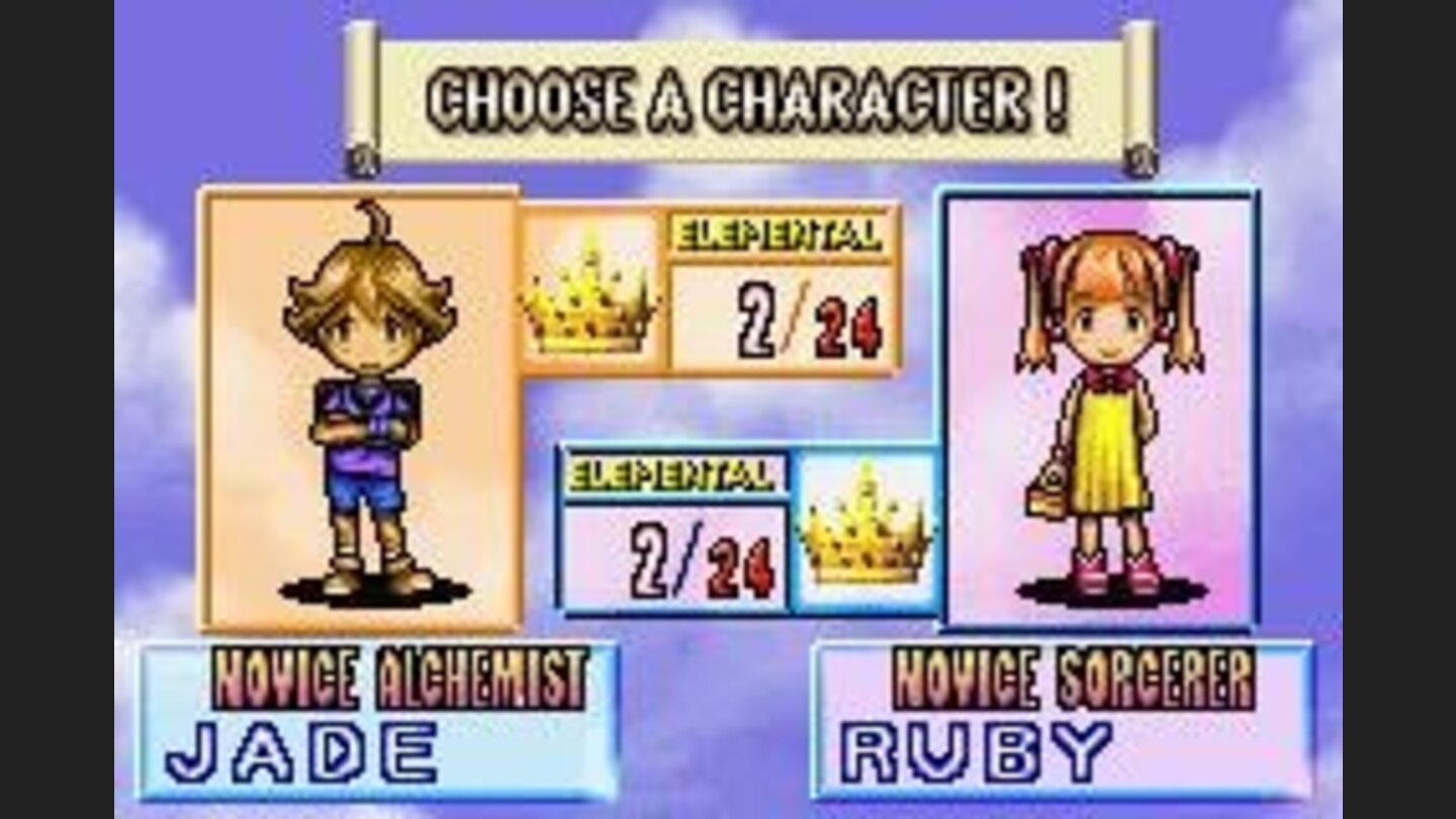 Character select interface