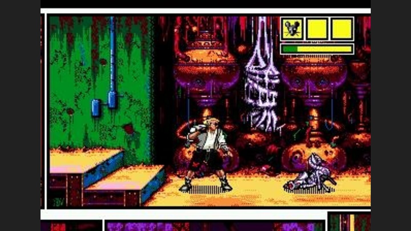 Fighting strange things in a strange room