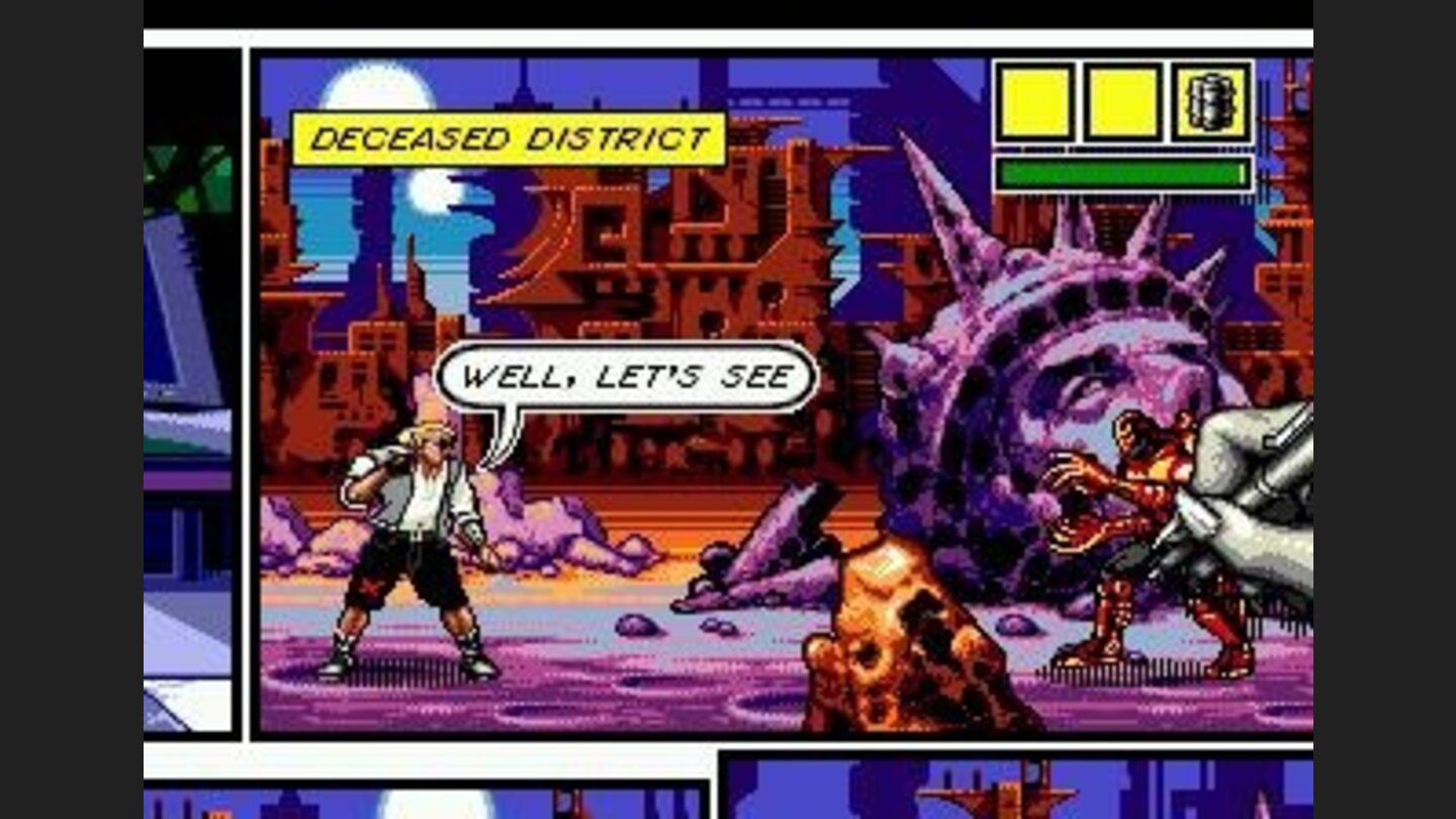 Liberty statue and mutants. Look at the hand that is drawing the picture: is it cool or what?!