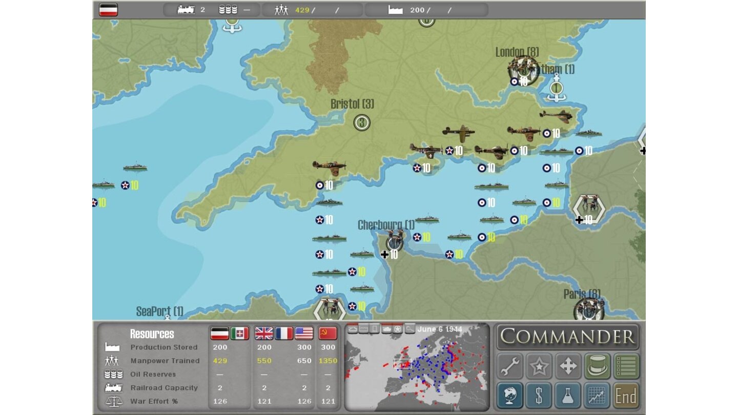 Commander Europe at War 1