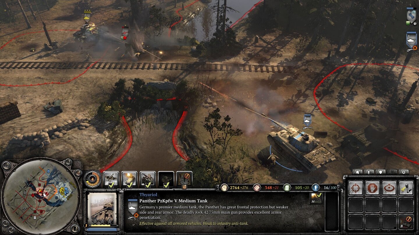 Company of Heroes 2 - MultiplayerPanzerabwehrkanonen finden Panzerfahrer nicht witzig. Im Kreuzfeuer der MG-Upgrades geht die PAK aber über den Jordan, bevor sie ernsthaften Schaden anrichten kann. Doch klappt die Balance im Gefecht Spieler gegen Spieler?