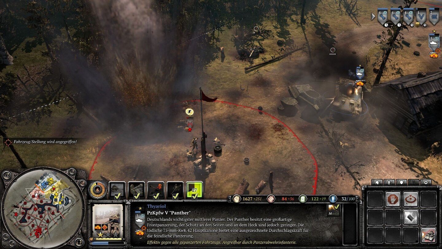 Company of Heroes 2 - MultiplayerDer Kampf um Kontrollpunkte wird mit harten Bandagen geführt.