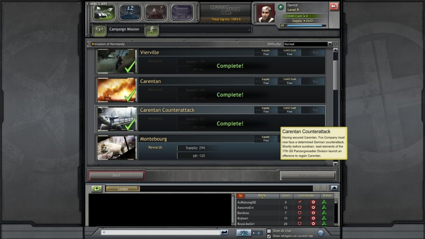 Company of Heroes OnlineDie Screenshots stammen aus der Open Beta des Free2Play-Spiels.