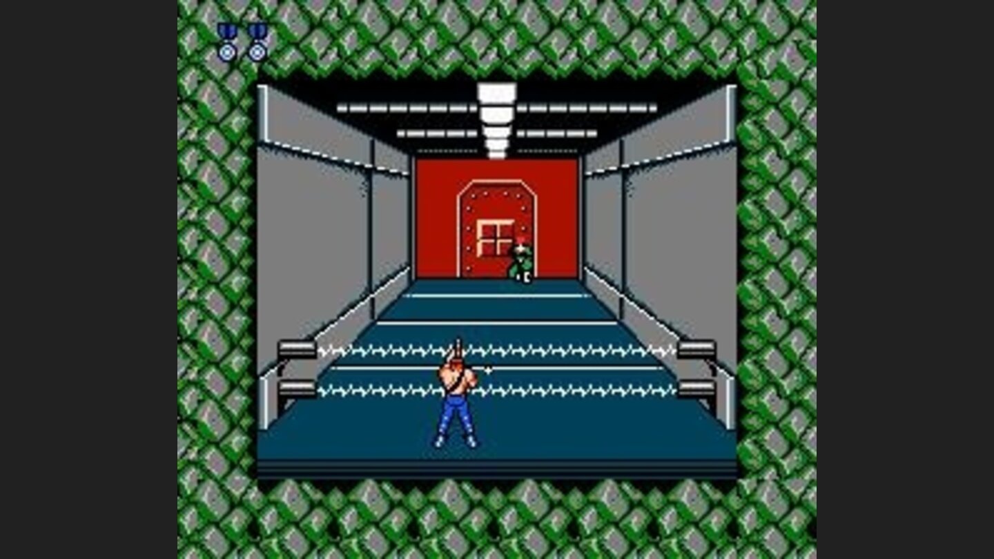 Next area: you cant proceed until youve cleared the room of all its deadly weapons