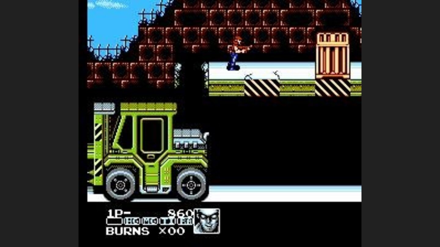 Amazingly, you do not destroy the forklift but rather use it as a stepping stone