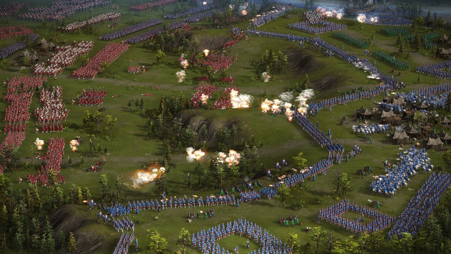 Cossacks 3Bis zu zehntausend Einheiten marschieren gleichzeitig in die riesigen Massenschlachten.