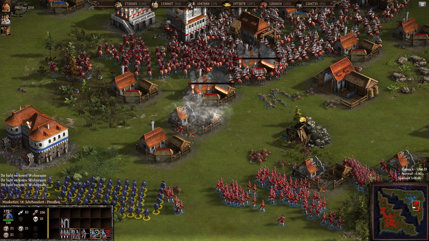 Cossacks 3Mit einer großen Übermacht kommen wir ans Ziel: Fast immer läuft es in Cossacks 3 darauf hinaus, den Gegner mit massiver Überzahl zu vernichten.