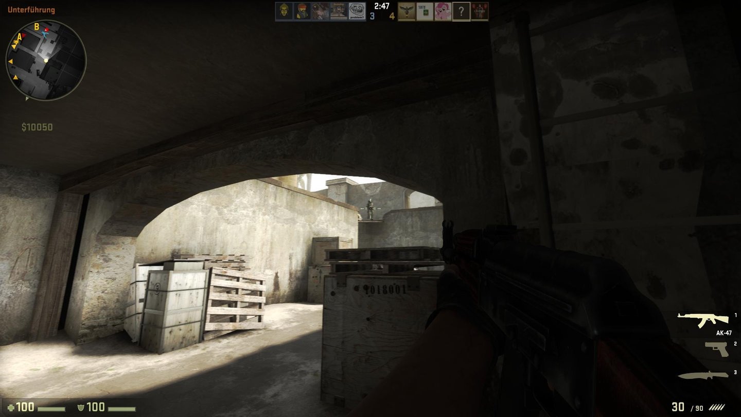 Counter-Strike: Global Offensive (CS:GO) - Screenshots aus der Beta (PC)Hier im Durchgang gibt es nun auch eine Abzweigung nach oben, um direkt auf den Balkon zu gelangen.