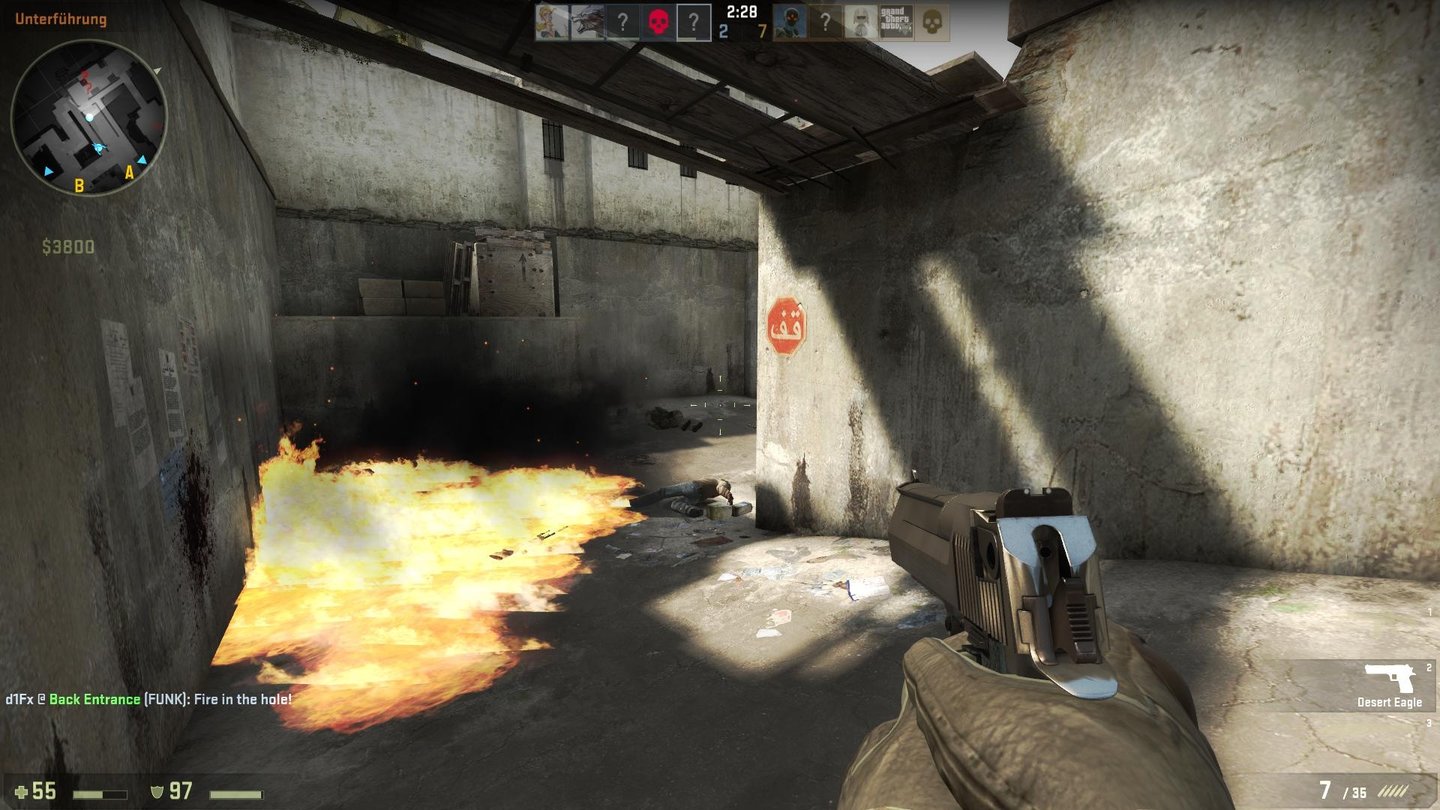 Counter-Strike: Global Offensive (CS:GO) - Screenshots aus der Beta (PC)Die Flammen-Effekte - wie hier vom Molotov...
