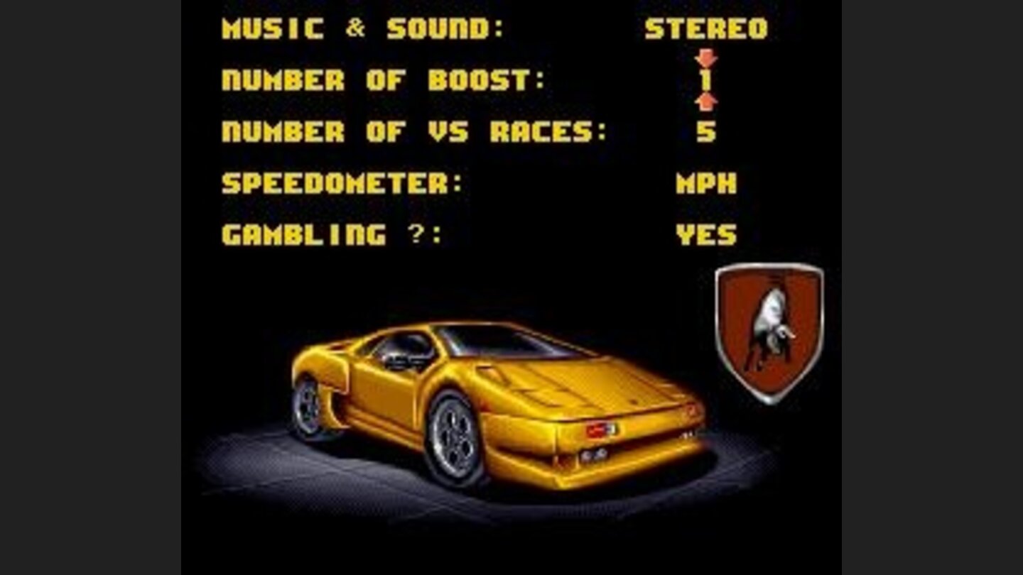 Options menu.