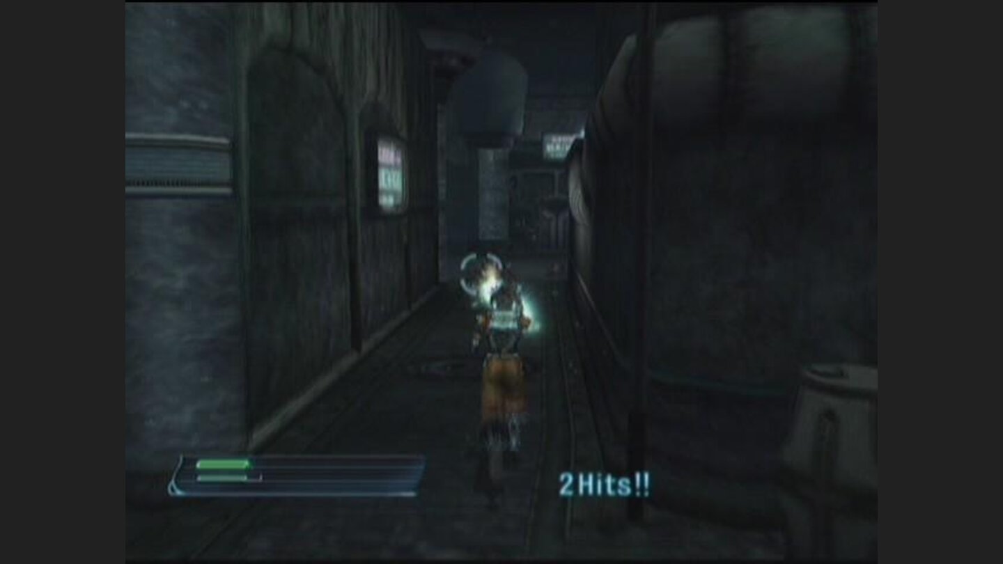 Sho shooting some insects in the sewers looking for a treasure.