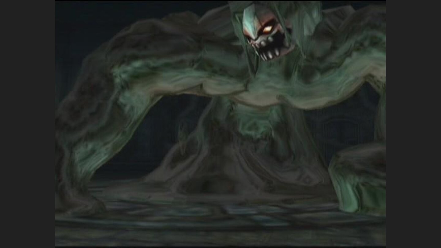 This Muton awaits Sho in the sewers.